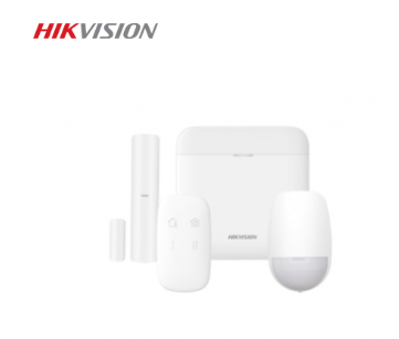 Hikvision Kit Sistema de Alarma AXP RO con GSM, Inalámbrico - Incluye 1 Hub/2 Sensores PIR/3 Contactos Magnéticos mini/1 Control Remoto/1 Sirena